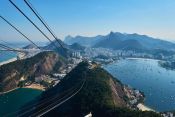 Vista a Rio de Janeiro desde Teleferico Pan de Azucar Guía de Río de Janeiro, BRASIL