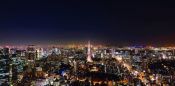 Tokyo de Noche, vista de la ciudad Guía de Tokyo, JAPON