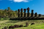 Playa Anakena, parte de nuestra guía de Isla de Pascua.  Isla de Pascua - CHILE