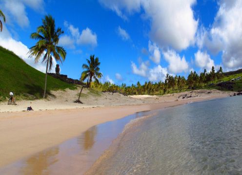 Playa Anakena, Isla de Pascua