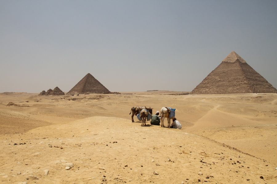 Piramides de Giza, guia de atracciones de El Cairo, Egipto. El Cairo, EGIPTO