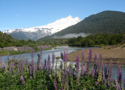 CERRO TRONADOR CON GLACIARES. , ARGENTINA