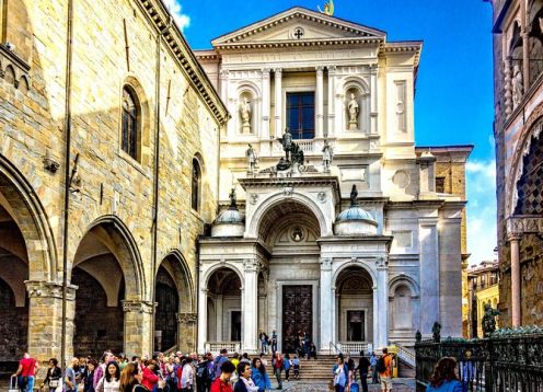 Lo mas destacado de  Bergamo , Tour privado a  pie con funicolare. Bergamo, ITALIA