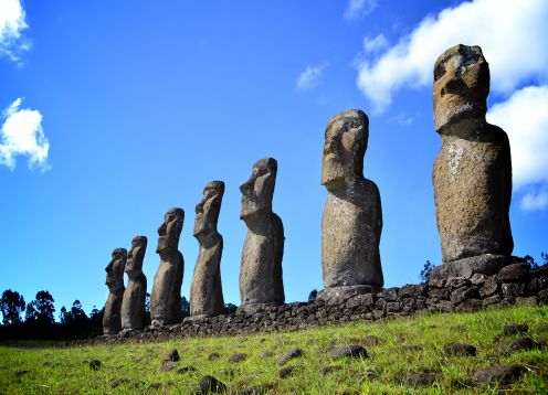 EXCURSãO DE MEIO DIA B AKIVI. Ilha de Pascoa, CHILE