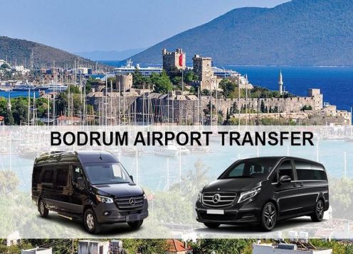 Transfer from Bodrum airport in Turkey to hotels in Kadikalesi. Bodrum, Turkey