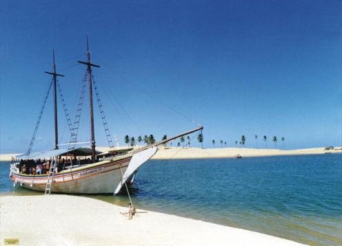 Navegação para o santuário natural do rio São Francisco a partir de Maceió. Macei, BRASIL