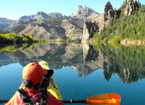 Excursion de medio dia en kayak por el lago Gutierrez desde Bariloche. Bariloche, ARGENTINA