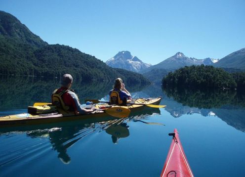 Meio dia em caiaque macio em Bariloche. Bariloche, ARGENTINA