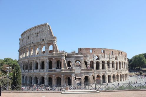 Ancient Rome, Colosseum, Forum and Palatine.. Rome, ITALY