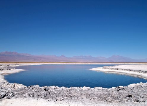 LAGUNA CEJAR, TEBENQUINCHE + OJOS DE SALAR. San Pedro de Atacama, CHILE