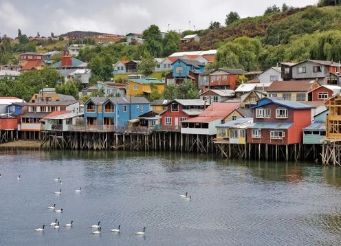 Excursão a Chiloé, visitando Ancud, Caulin e Lacuy. Puerto Varas, CHILE