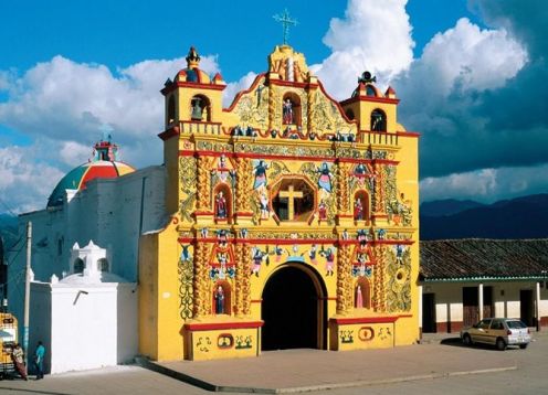 Salcaja, aldeias indígenas de San Andrés Xecul. Quetzaltenango, GUATEMALA