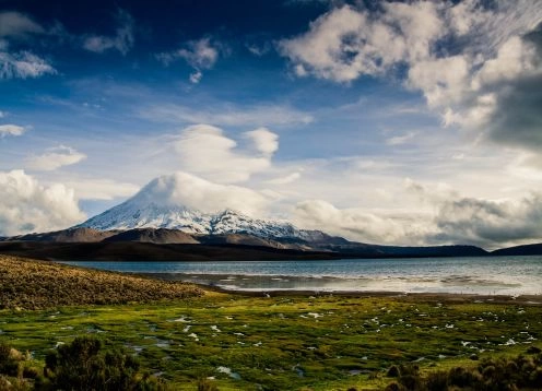 PARQUE NACIONAL LAUCA - LAGO CHUNGARA. Arica, CHILE