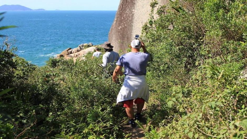 Light trekking for the whole family with beautiful views of Florianpolis. Florianopolis, BRAZIL