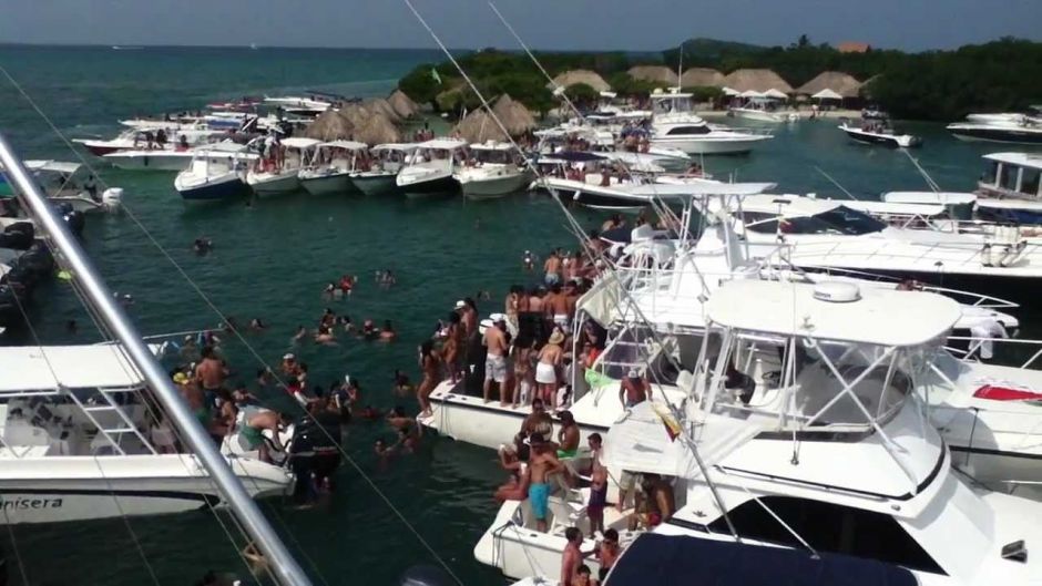 Fiesta de la isla cholon, Cartagena de Indias, COLOMBIA