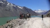 LOS ANDES EN MOUNTAIN BIKE. EMBALSE DEL YESO, Santiago, CHILE